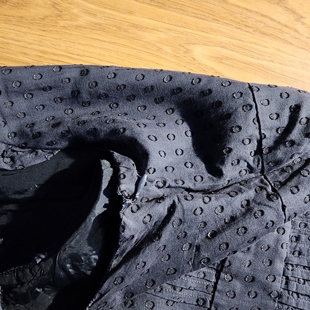 Moulinette Soeurs Black Pleated Fit and Flare Midi Dress - Picture 7 of 10